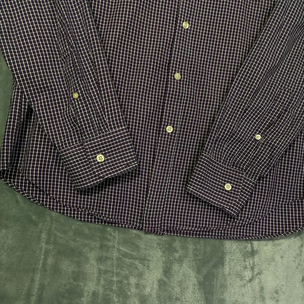 J. Crew Classic Fit Plaid Button Down‎ Shirt Long Sleeve Cotton Men's L